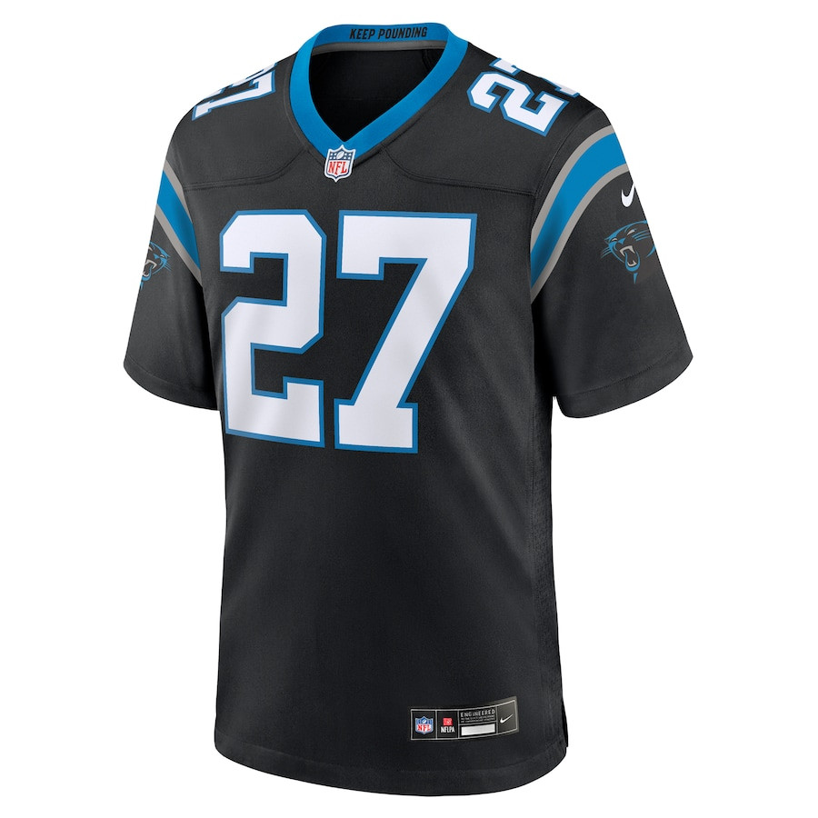 Alex Cook 27 Carolina Panthers Game Black NFL Jersey Men's
