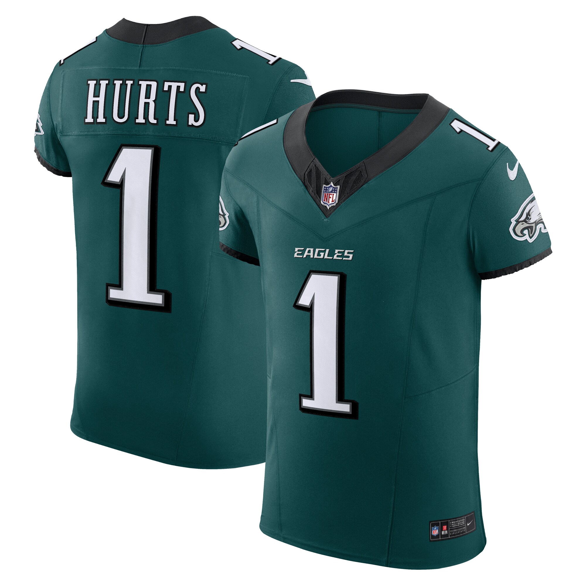 Philadelphia Eagles Jalen Hurts Midnight Green Vapor F.U.S.E. Elite NFL Jersey Men's