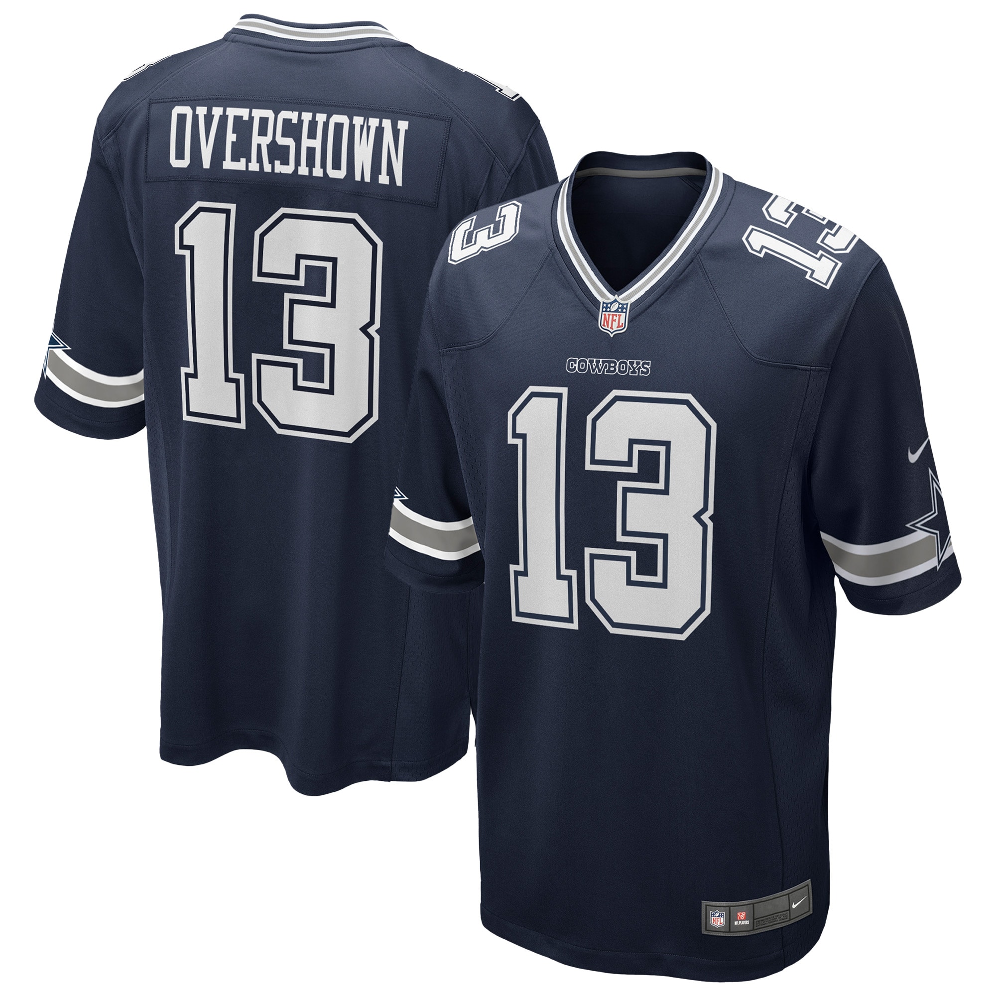 Dallas Cowboys DeMarvion Overshown Navy Game NFL Jersey Men's