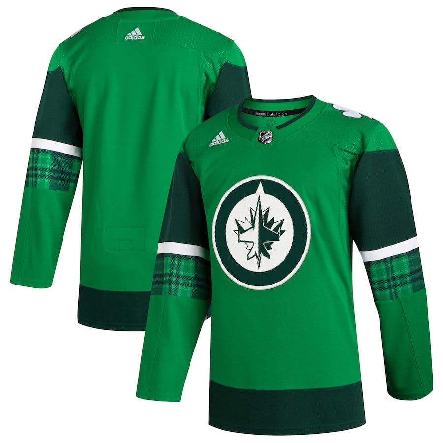 Winnipeg Jets 2023 St. Patrick's Day Primegreen Kelly Green NHL Jersey Men's