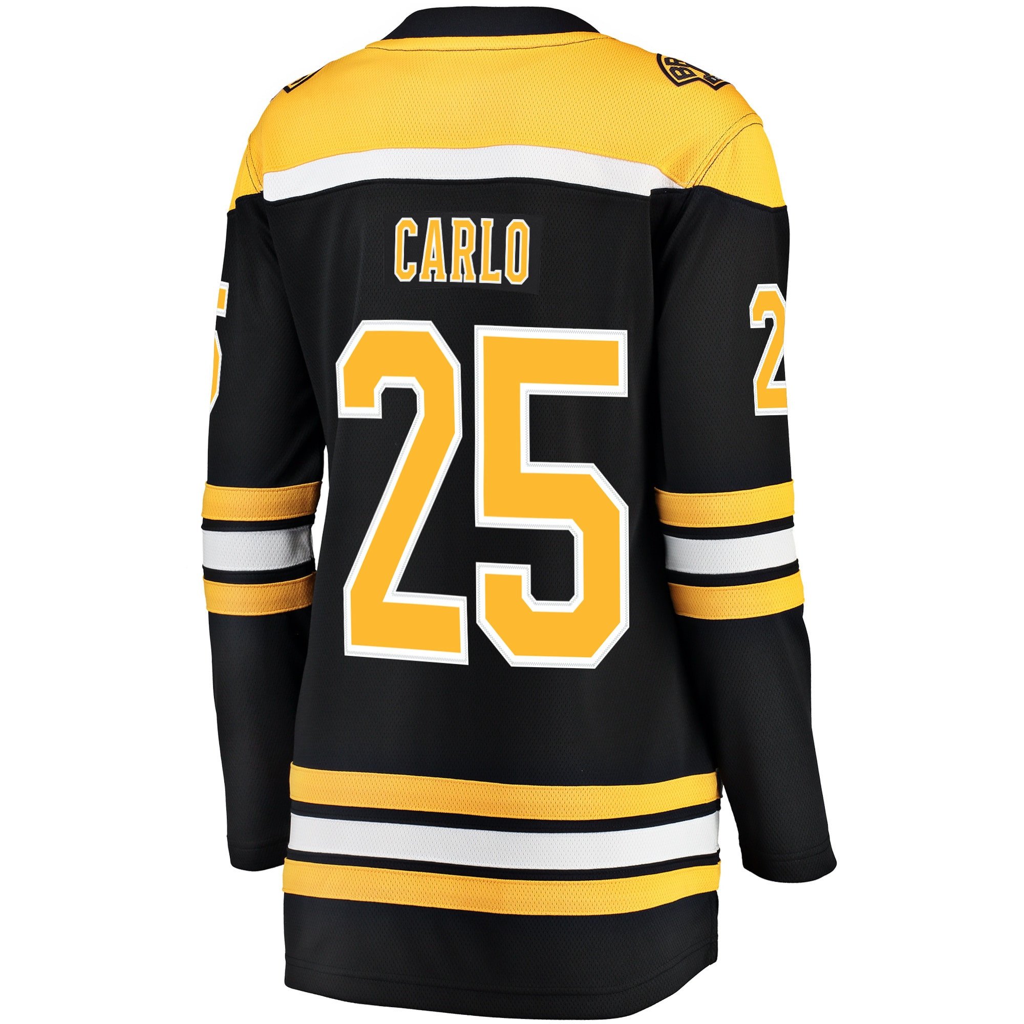 Brandon Carlo 25 Boston Bruins Home Breakaway Women, Black NHL Jersey Women's