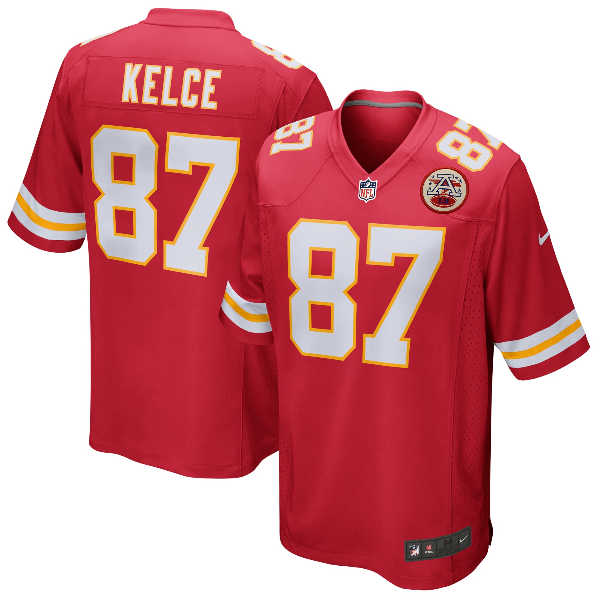 Kansas City Chiefs Travis Kelce Red Game NFL Jersey Men's