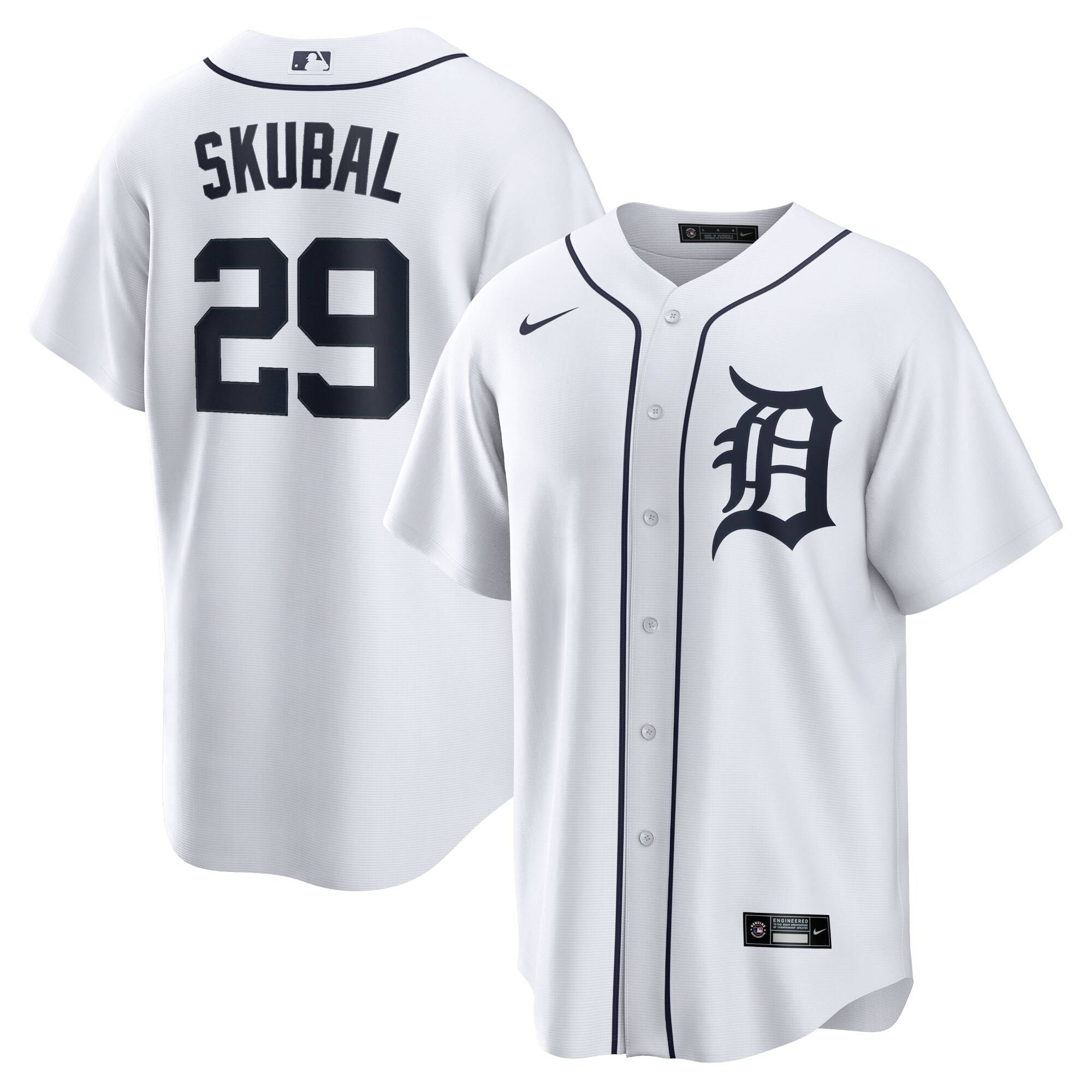 Detroit Tigers Tarik Skubal White Home MLB Jersey Men's