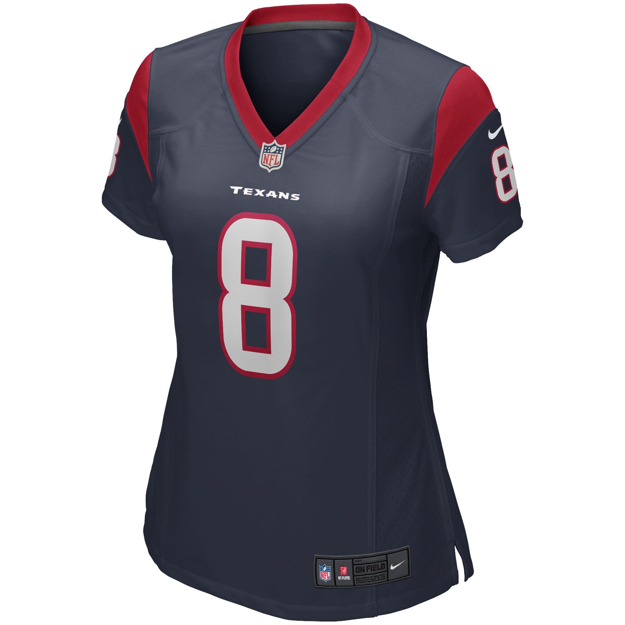 Houston Texans David Carr Navy Game Retired Player NFL Jersey Women's