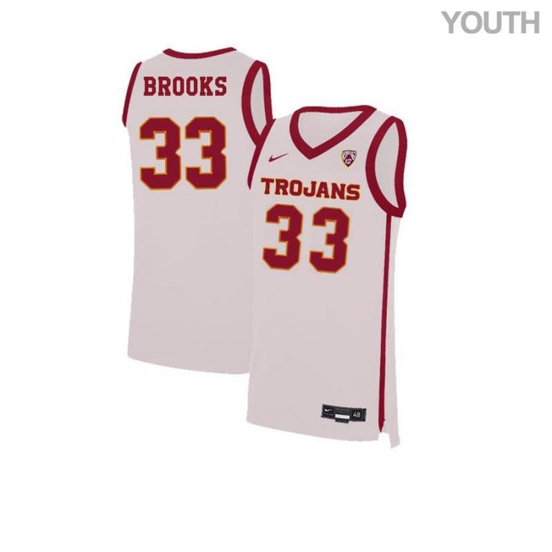 33 JRaan Brook White Elite USC Trojans NCAA Jersey Youth
