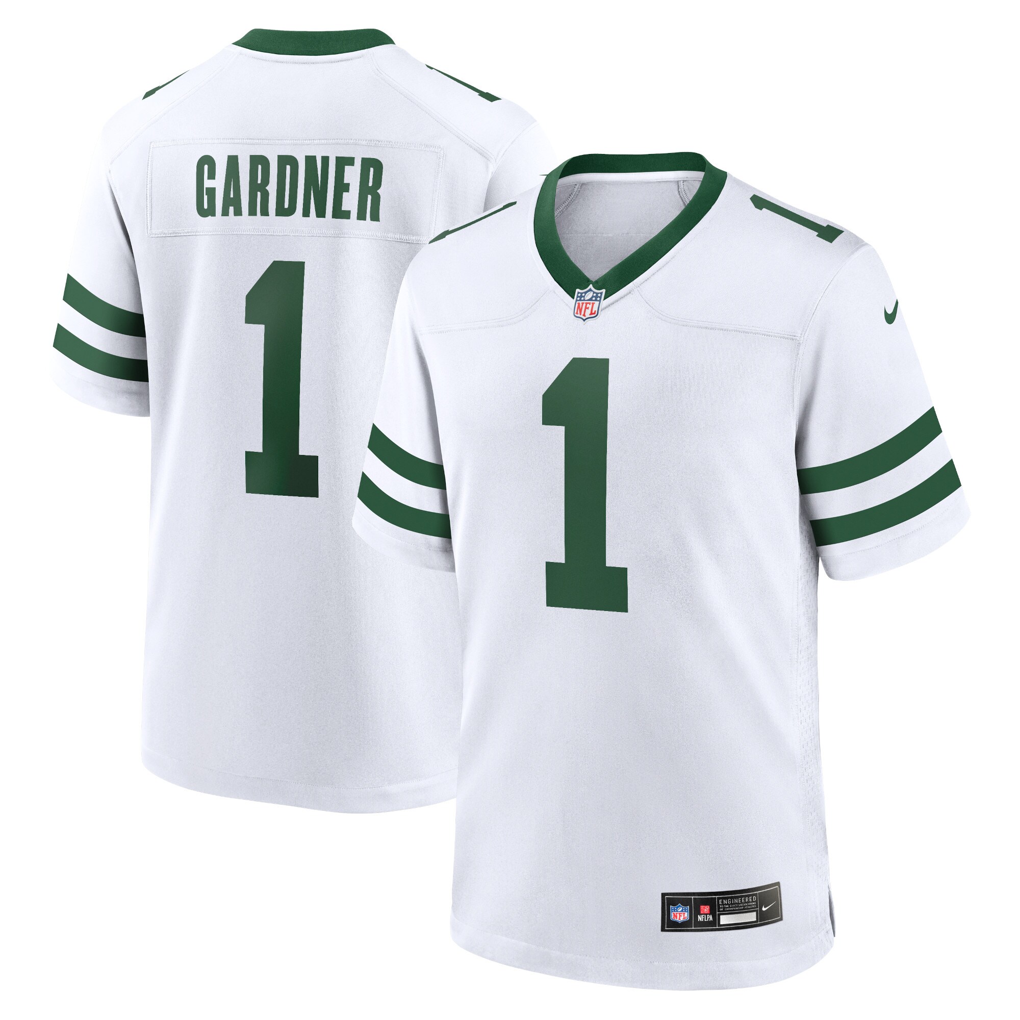 New York Jets Ahmad Sauce Gardner Legacy White Game NFL Jersey Men's