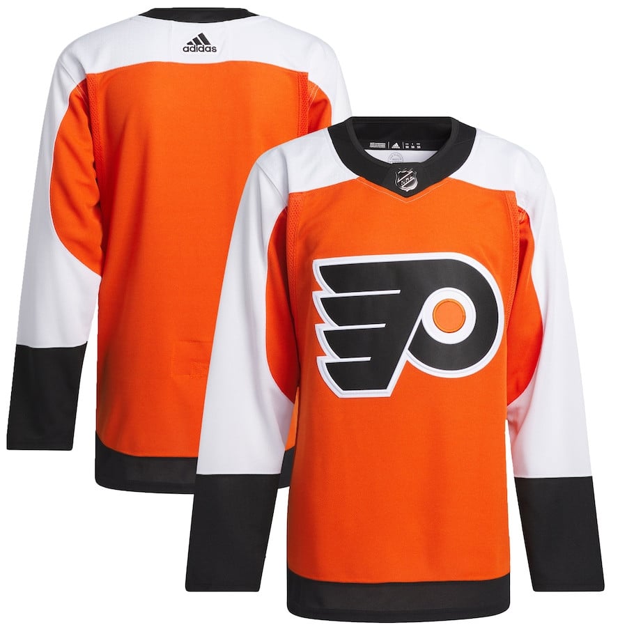 Philadelphia Flyers Home Primegreen Burnt Orange NHL Jersey Men's