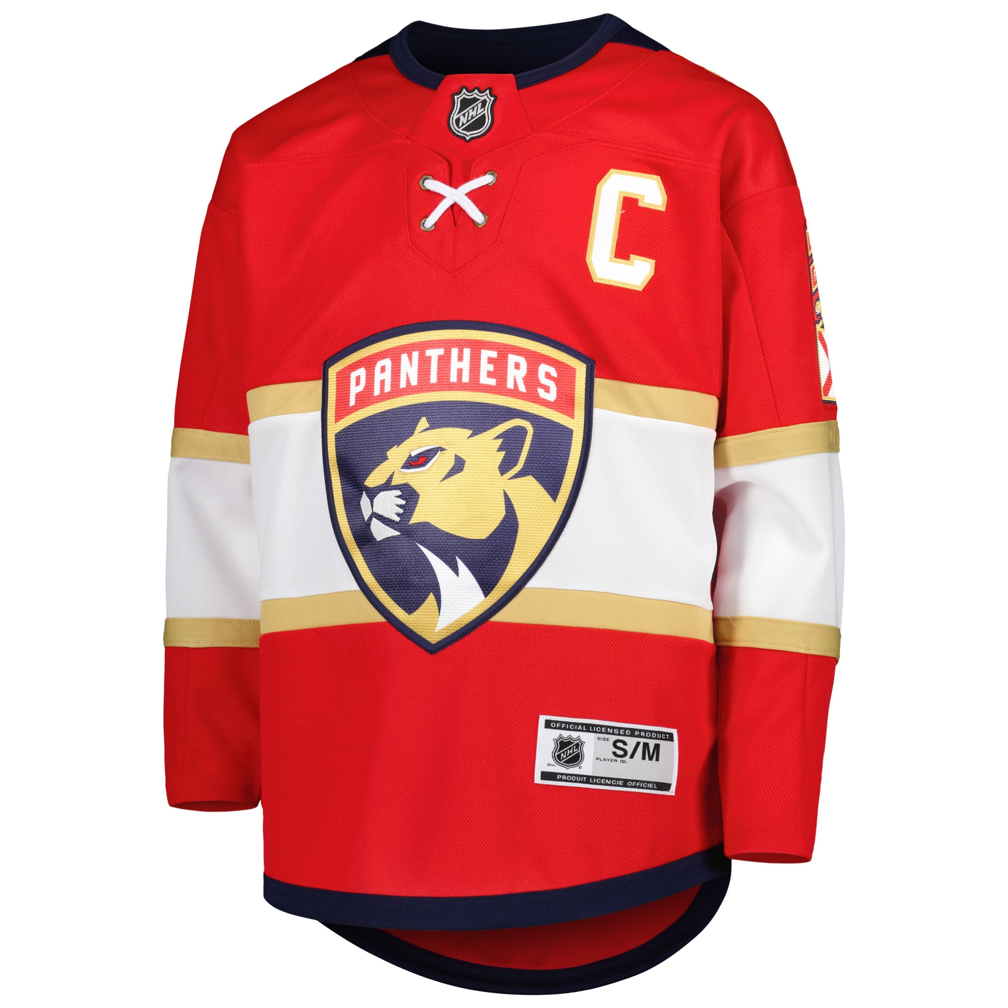 Florida Panthers Aleksander Barkov Red Home Premier Player NHL Jersey Youth