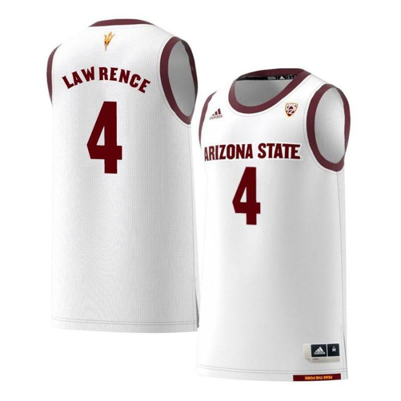 4 Kimani Lawrenc White Retro Arizona State Sun Devils NCAA Jersey Men's