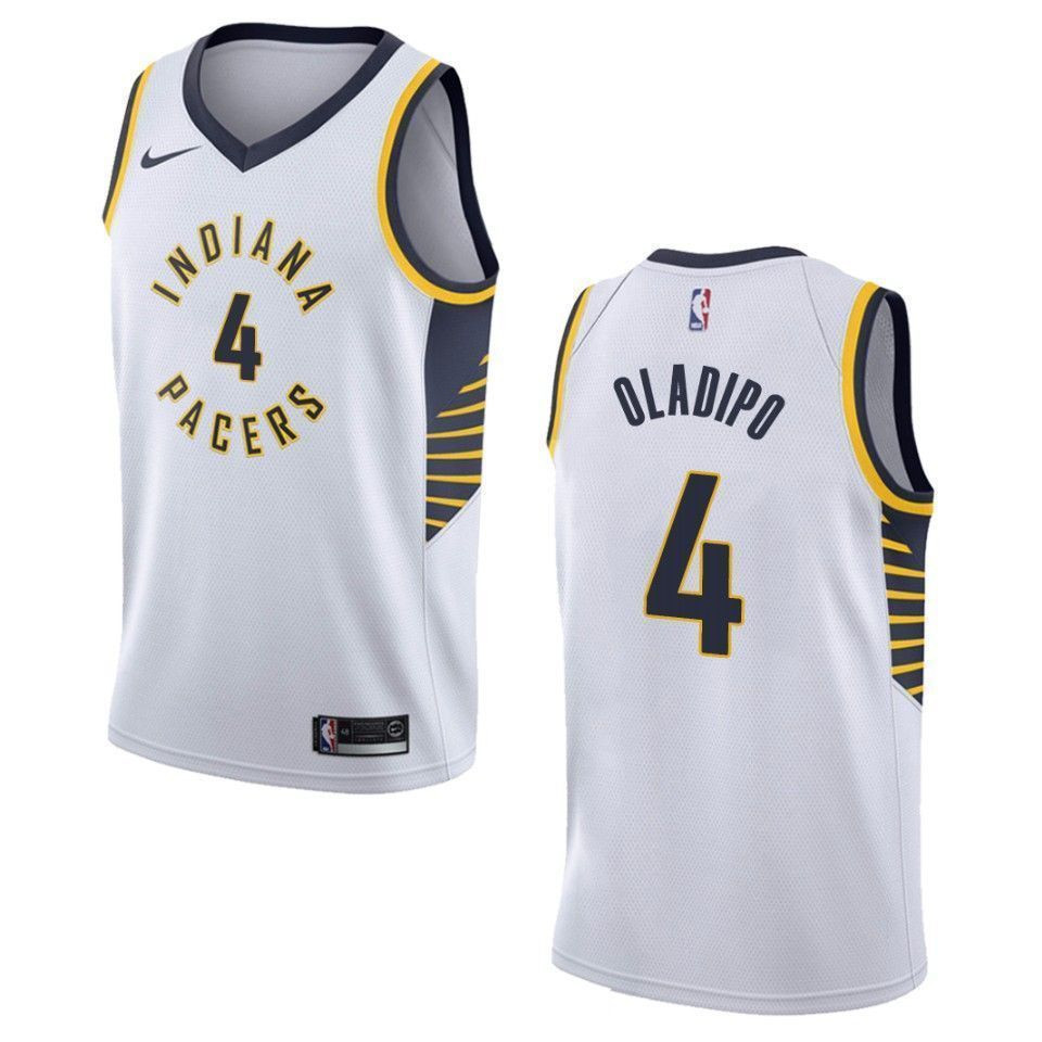 Indiana Pacers 4 Victor Oladipo Association Swingman White NBA Jersey Men's