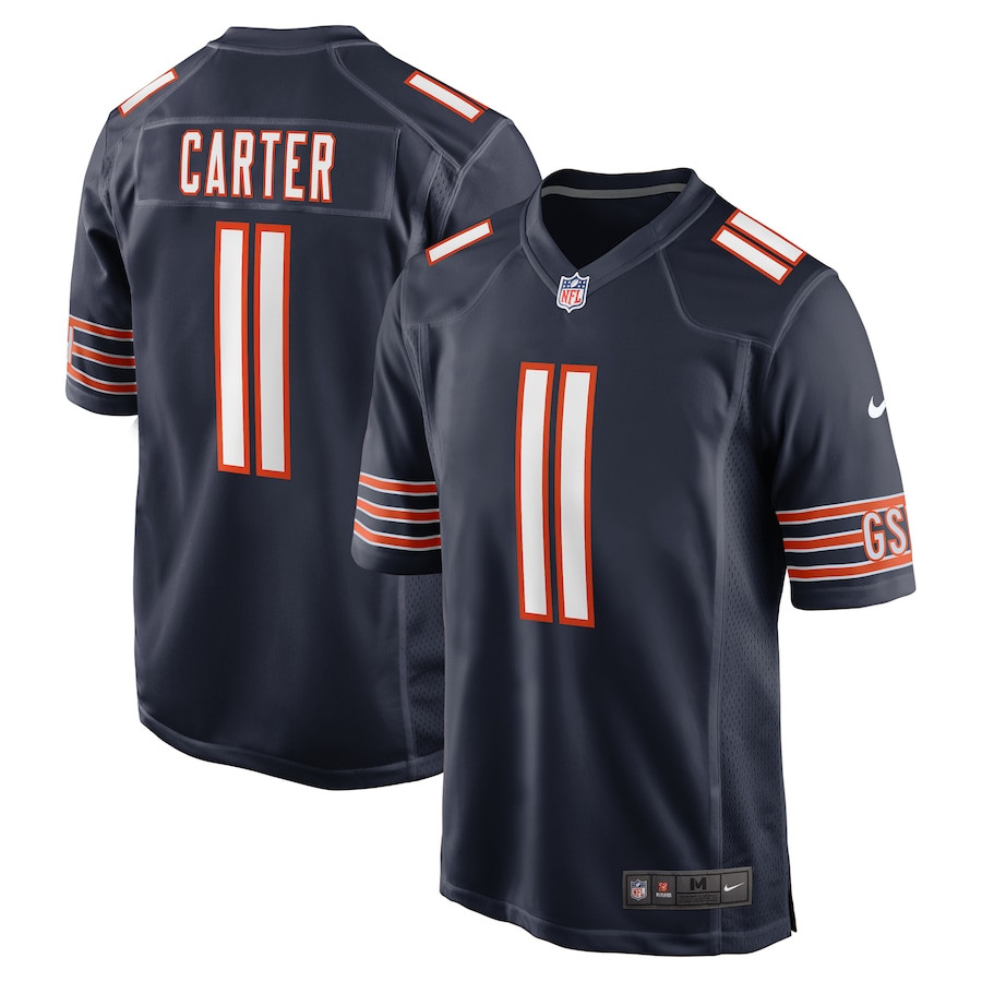 DeAndre Carter 11 Chicago Bears Game Navy NFL Jersey Men's