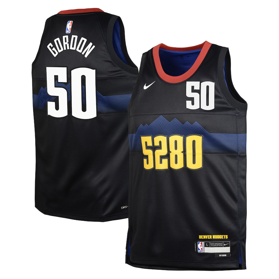 Aaron Gordon 50 Denver Nuggets 2023/24 City Edition Swingma Black NBA Jersey Youth