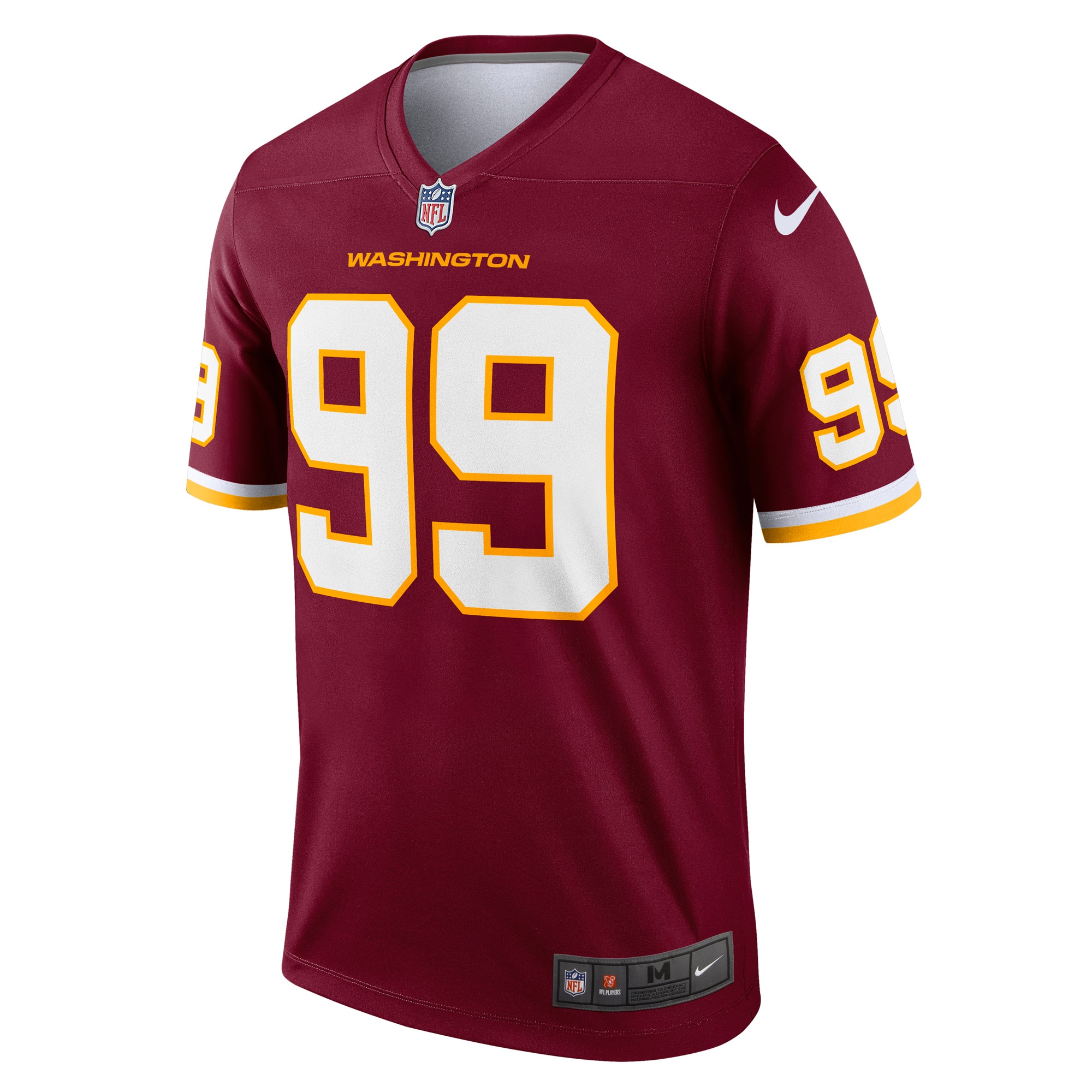 Washington Commanders Team Chase Young Burgundy Team Legend Player Performance Top NFL Jersey Men's
