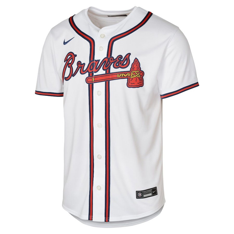 Ronald Acu?a Jr. 13 Atlanta Braves Home Limited Player White MLB Jersey Youth