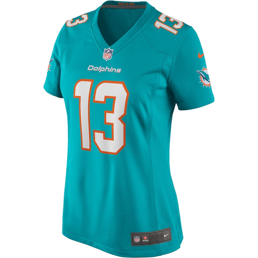 Dan Marino 13 Miami Dolphins Game Retired Aqua NFL Jersey Women's