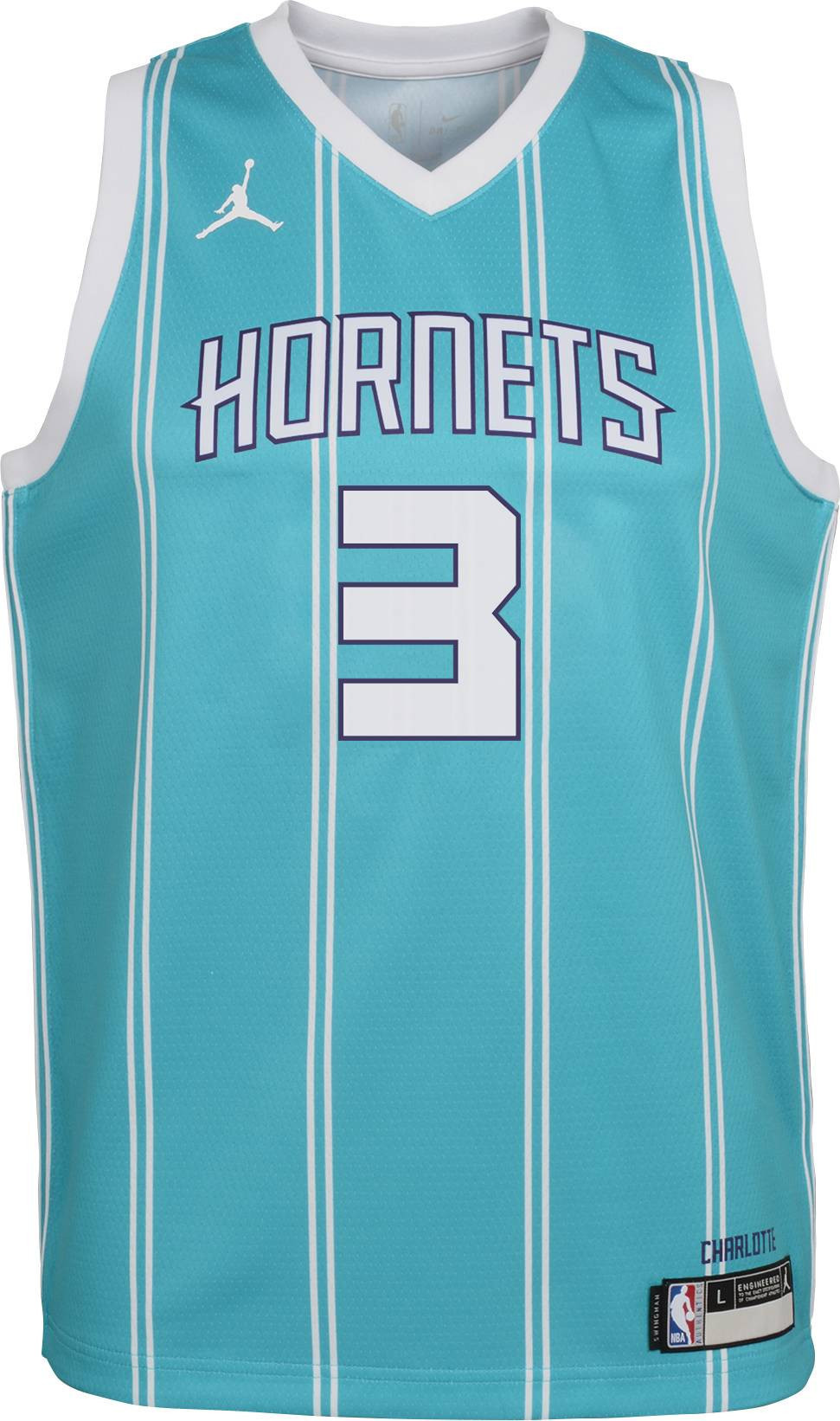 Jorda Charlotte Hornets Terry Rozier Iii 3 Teal Dri-fit Swingman NBA Jersey Youth