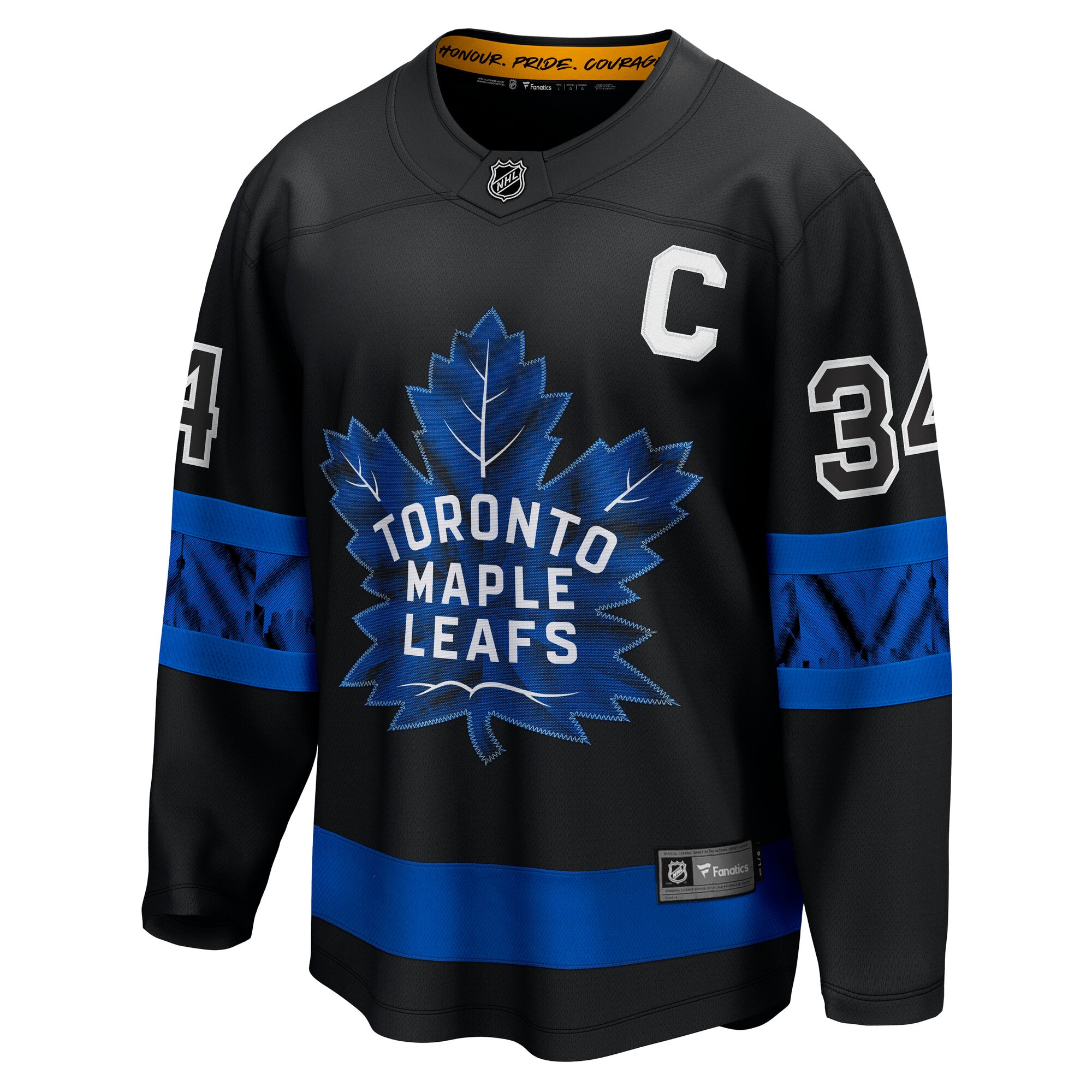 Toronto Maple Leafs Auston Matthews Black & #8220;C& #8221; Premier Breakaway Player NHL Jersey Men's