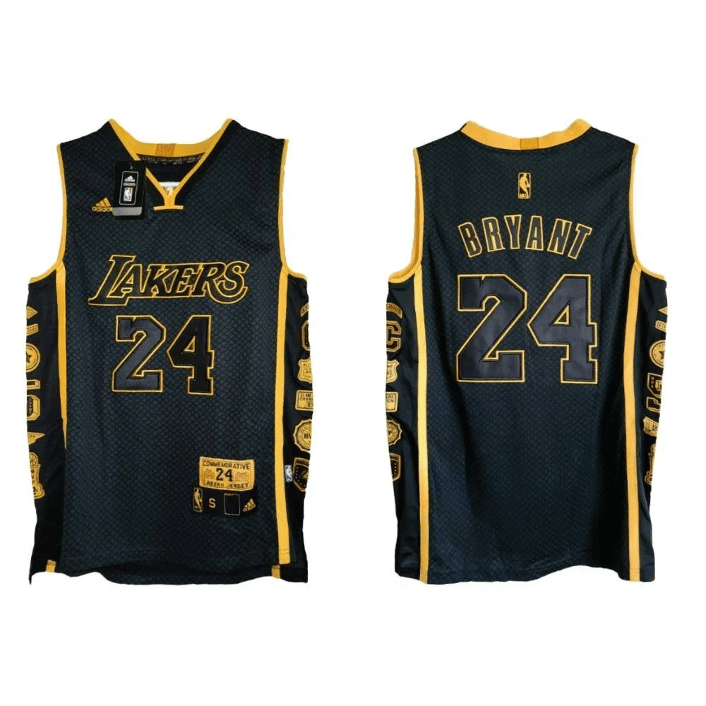 Los Angeles Lakers Kobe Bryant 24 Black Mamba24 Collection NBA Jersey Men's