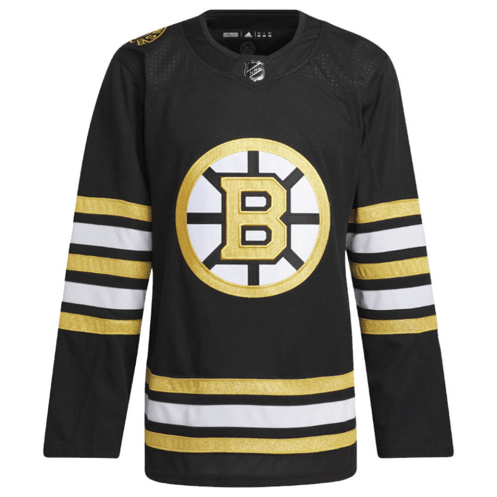 Boston Bruins 100th Anniversary Primegreen Home Black NHL Jersey Men's