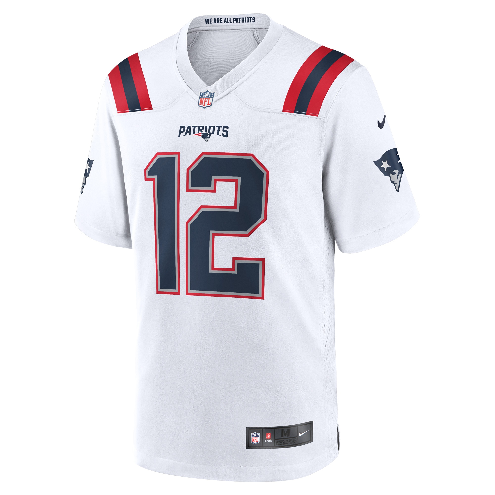 New England Patriots Tom Brady White Retired Game NFL Jersey Men's