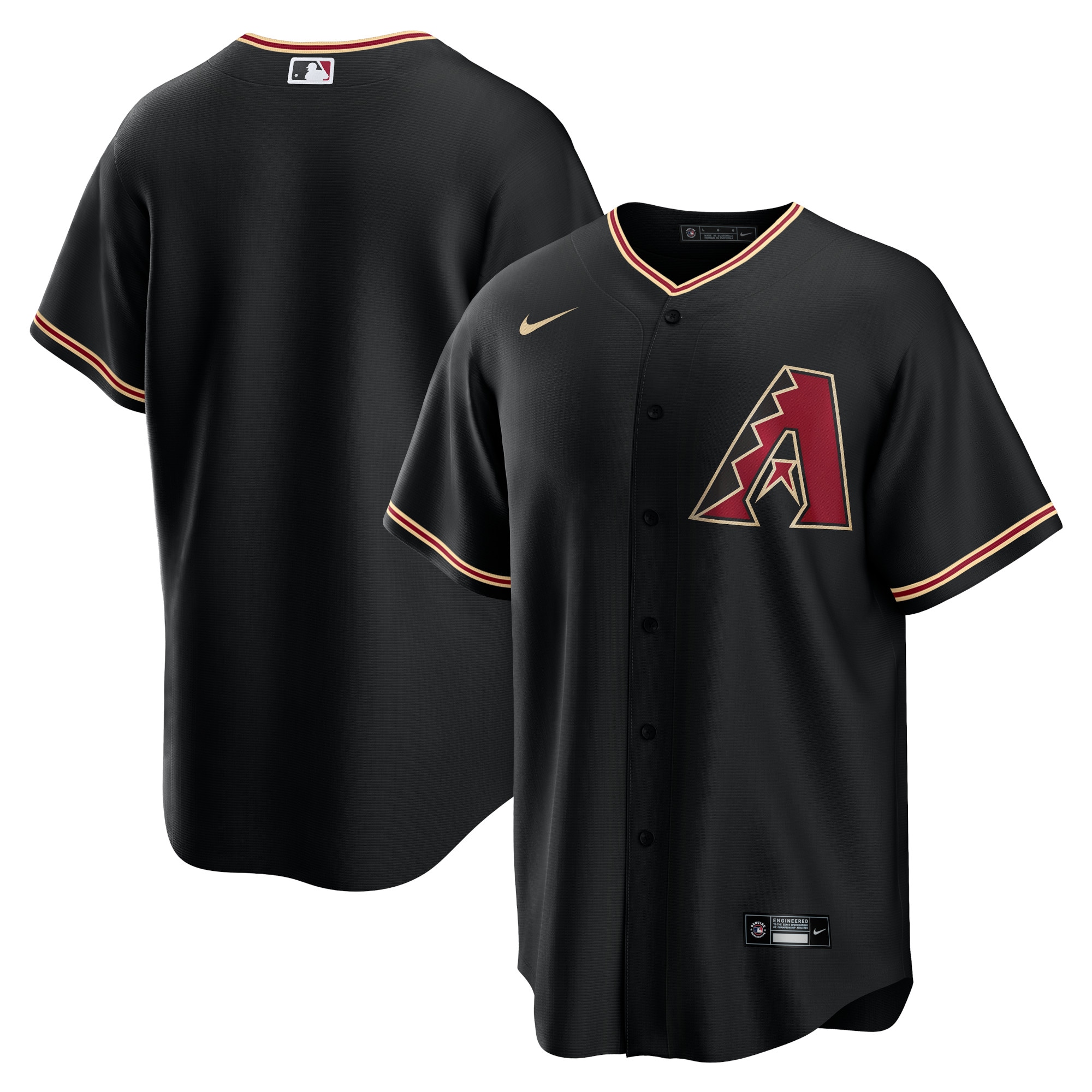 Arizona Diamondbacks Black Alternate Team MLB Jersey Men's