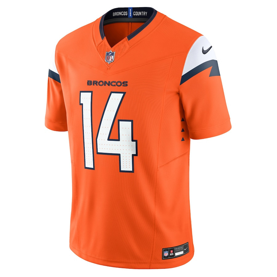 Courtland Sutton 14 Denver Broncos Vapor F.U.S.E. Limited Orange NFL Jersey Men's