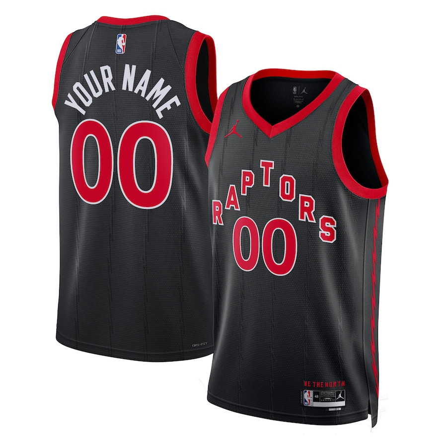 Toronto Raptors 2023/24 Statement Swingman Custom Black NBA Jersey Men's