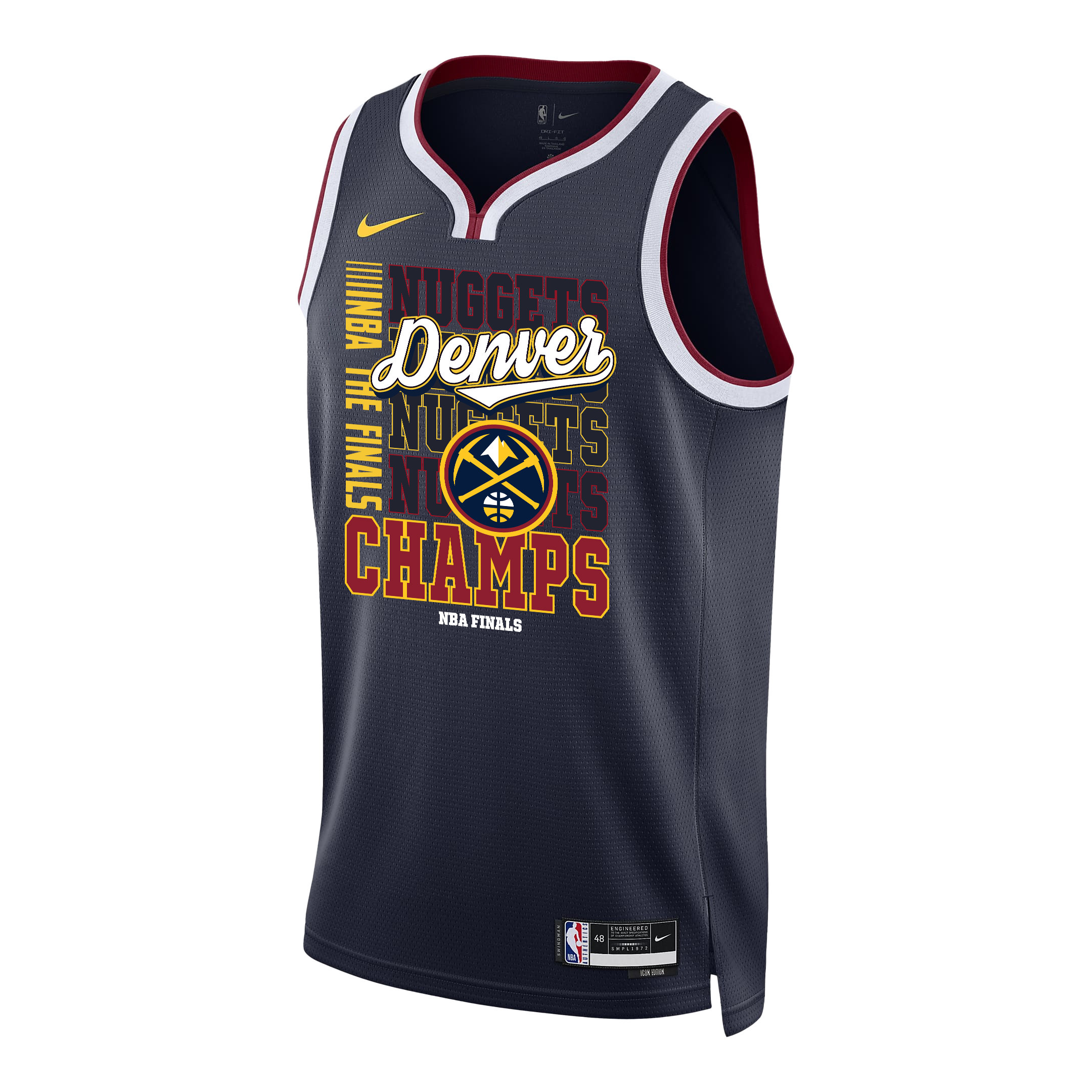 Denver Nuggets 2023 The Finals Champions Swingman Black NBA Jersey Men's