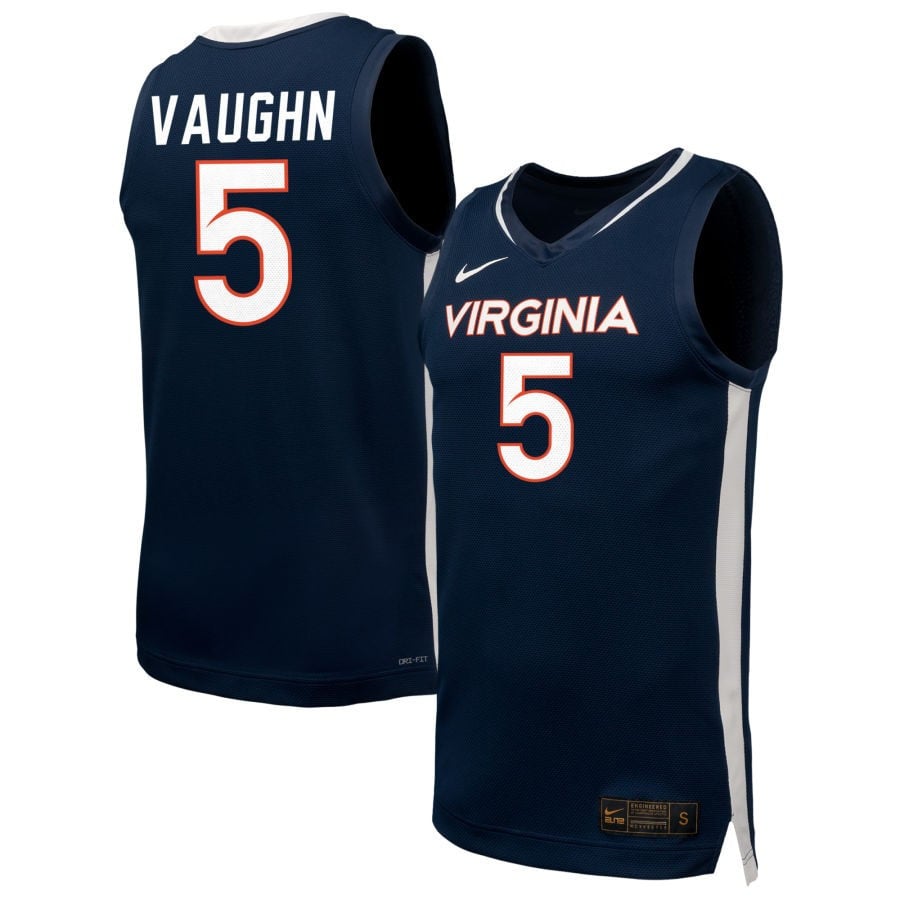 Yonta Vaughn 5 Virginia Cavalier Unisex NIL Navy NCAA Jersey Unisex