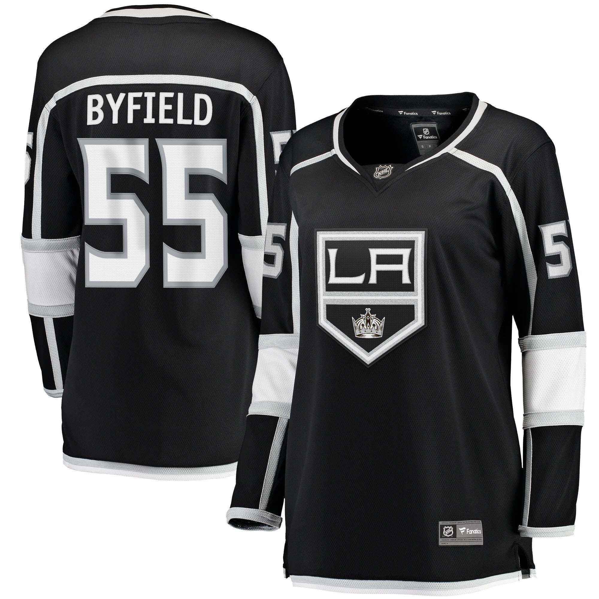 Los Angeles Kings Quinton Byfield Black Home Team Breakaway Player NHL Jersey Women's