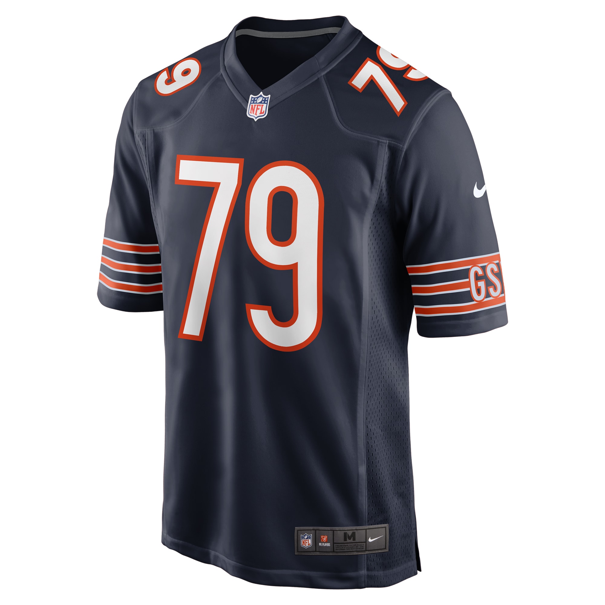 Chicago Bears Matt Pryor Navy Game NFL Jersey Men's