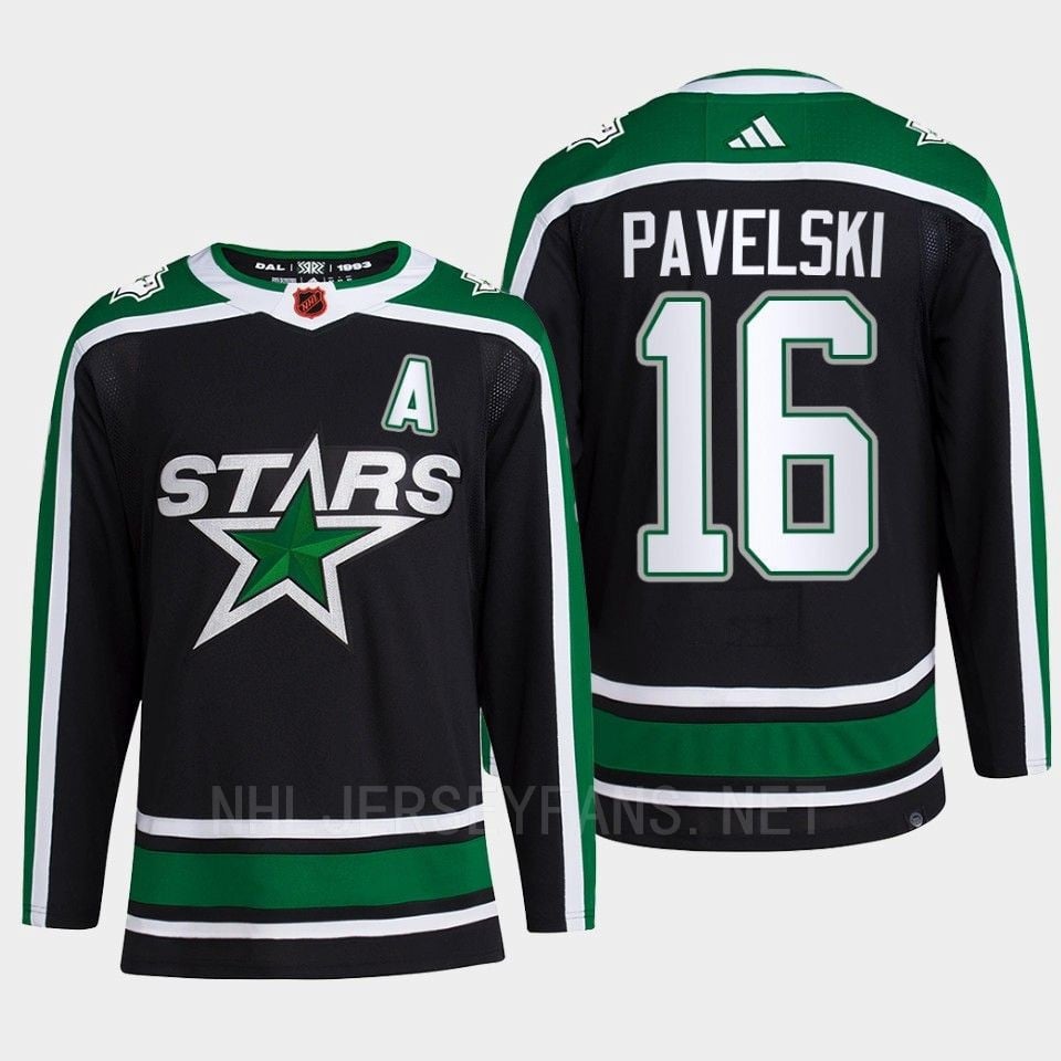 Joe Pavelski 16 Reverse Retro 2.0 2022 Dallas Stars Black Pro Primegreen NHL Jersey Men's