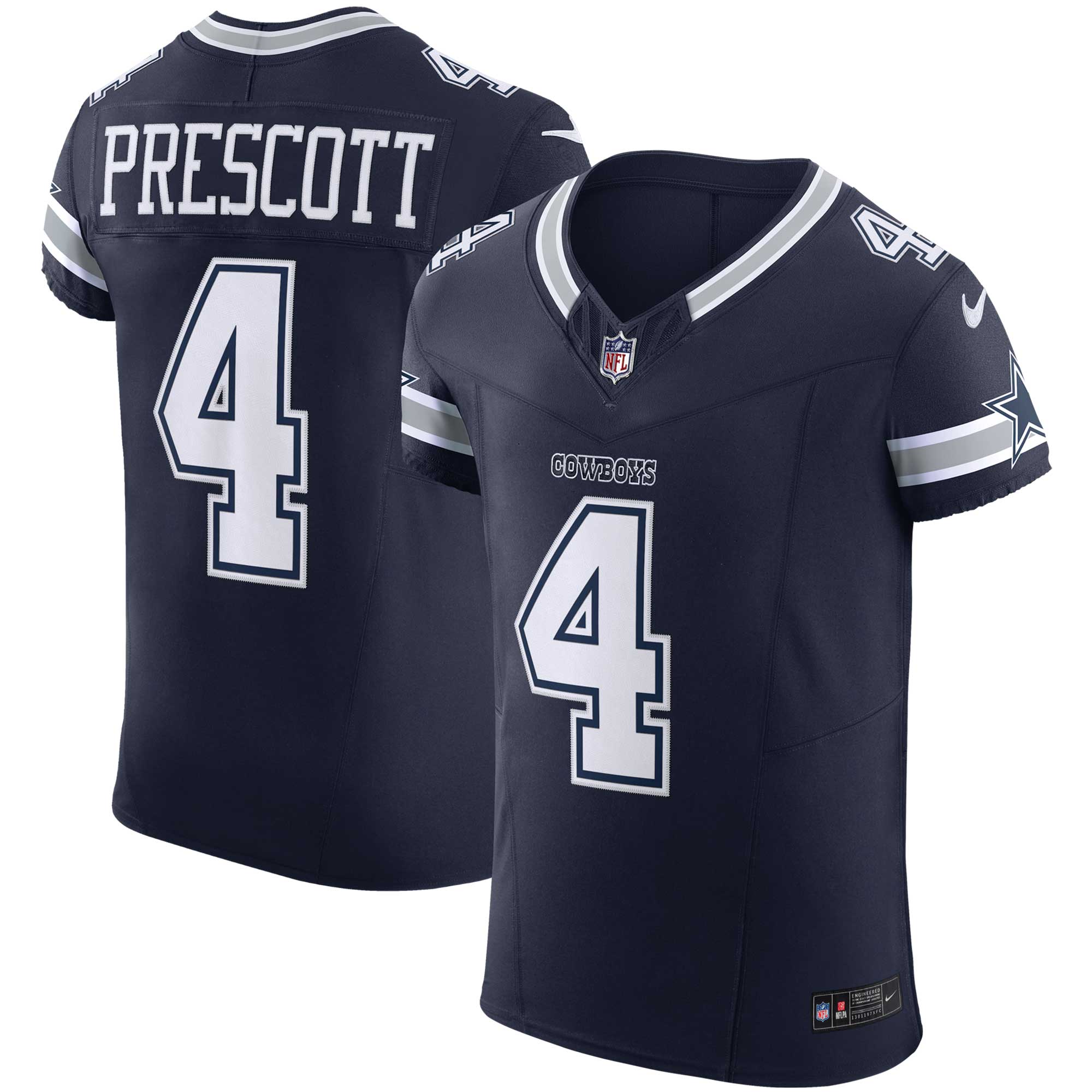 Dallas Cowboys Dak Prescott Navy Vapor F.U.S.E. Elite NFL Jersey Men's
