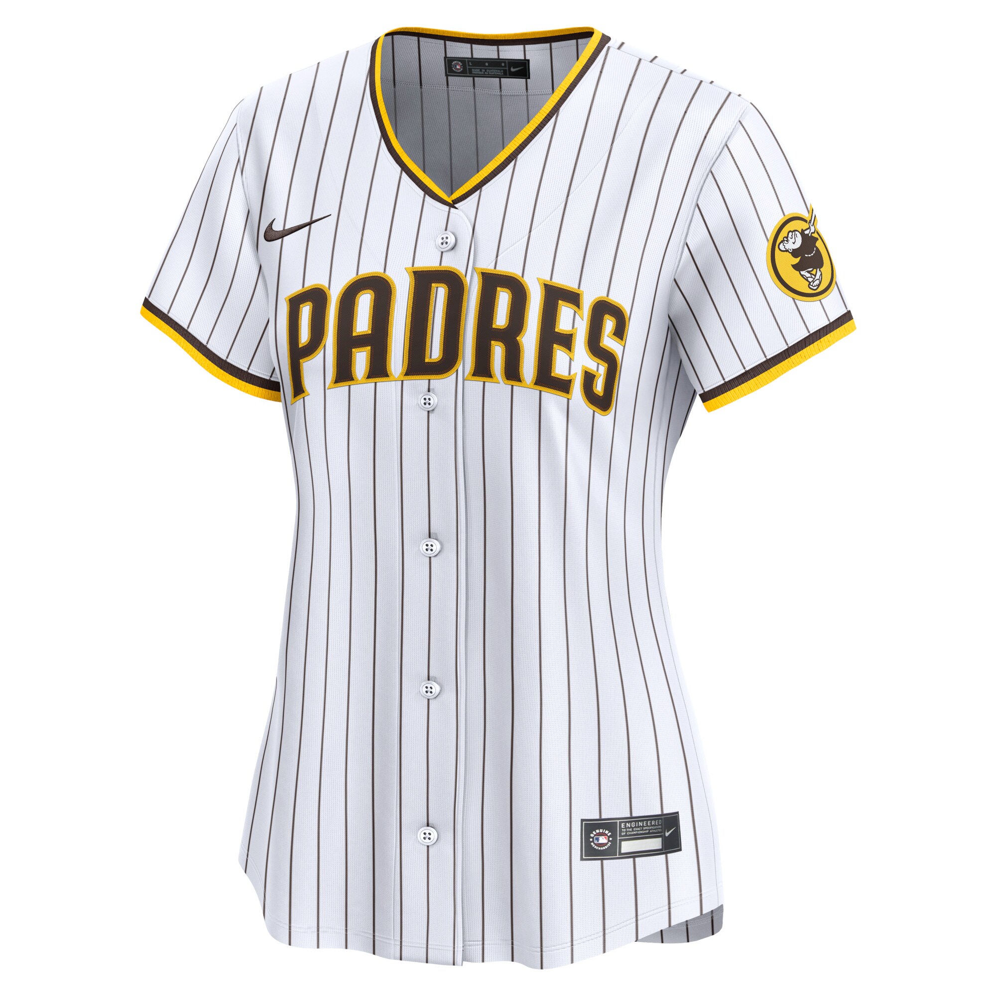 San Diego Padres White Home Limited Custom MLB Jersey Women's
