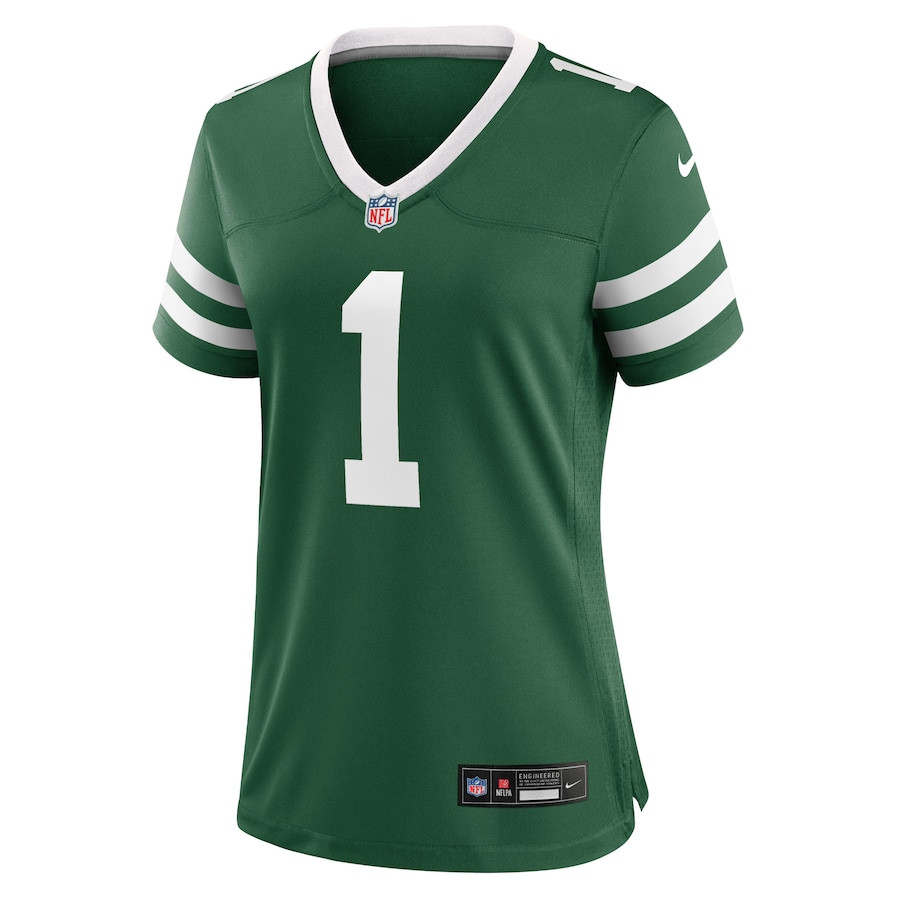 Ahmad Sauce Gardner 1 New York Jets Game Legacy Green NFL Jersey Women's