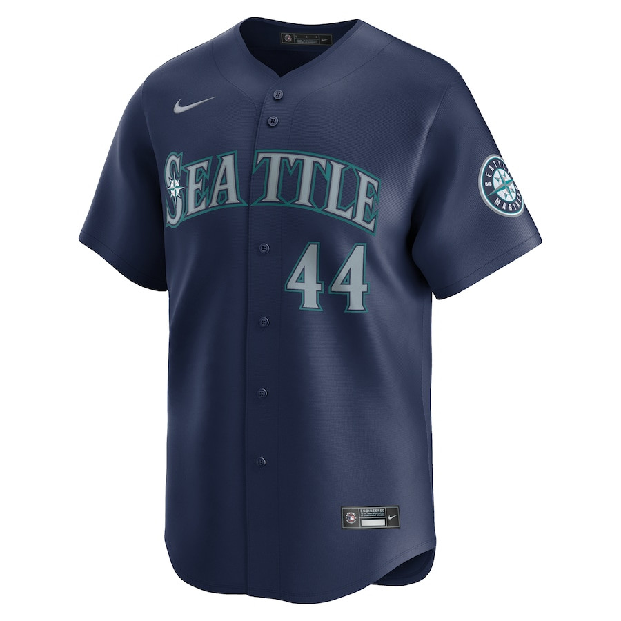 Julio Rodr?guez 44 Seattle Mariners Road Limited Navy MLB Jersey Men's