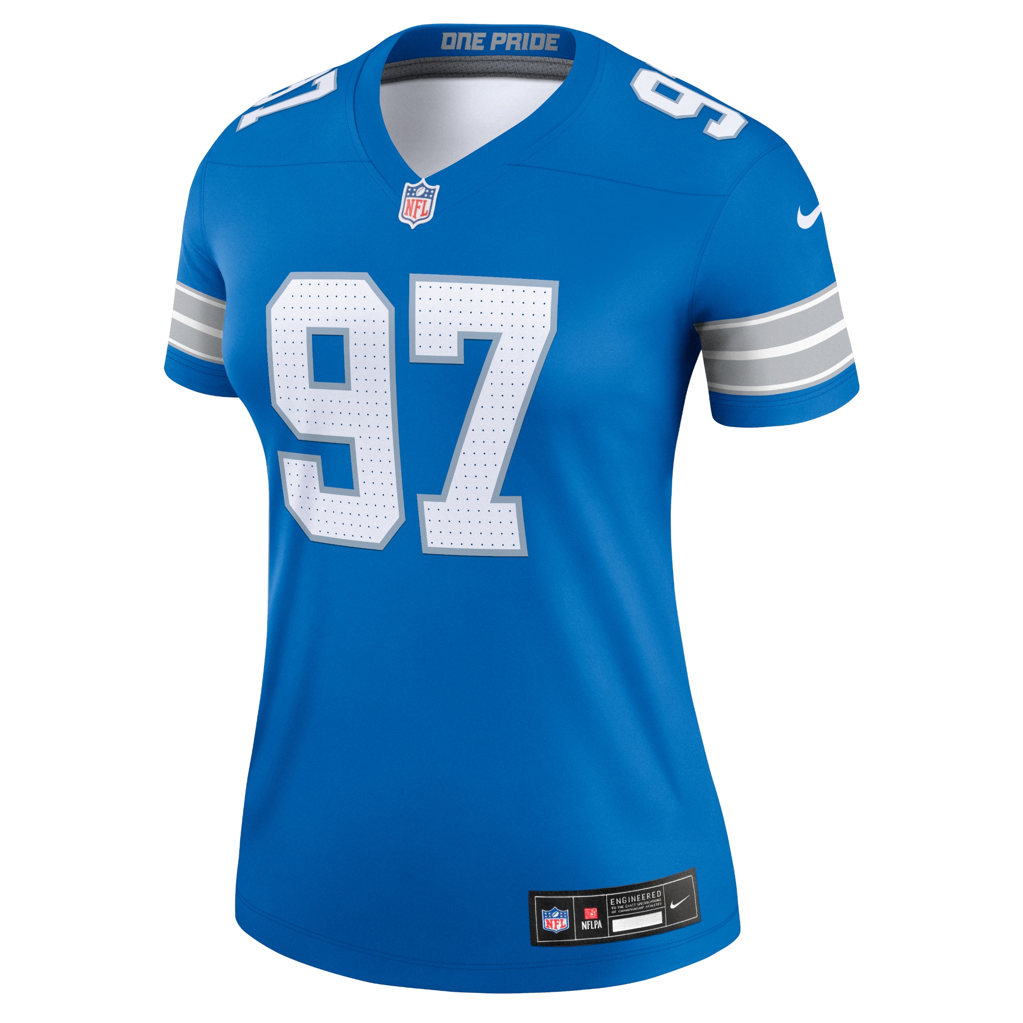 Detroit Lions Aidan Hutchinson Blue Legend Player Performance Top NFL Jersey Women's