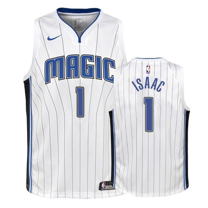 Orlando Magic Jonathan Isaac 1 Associatio White NBA Jersey Youth