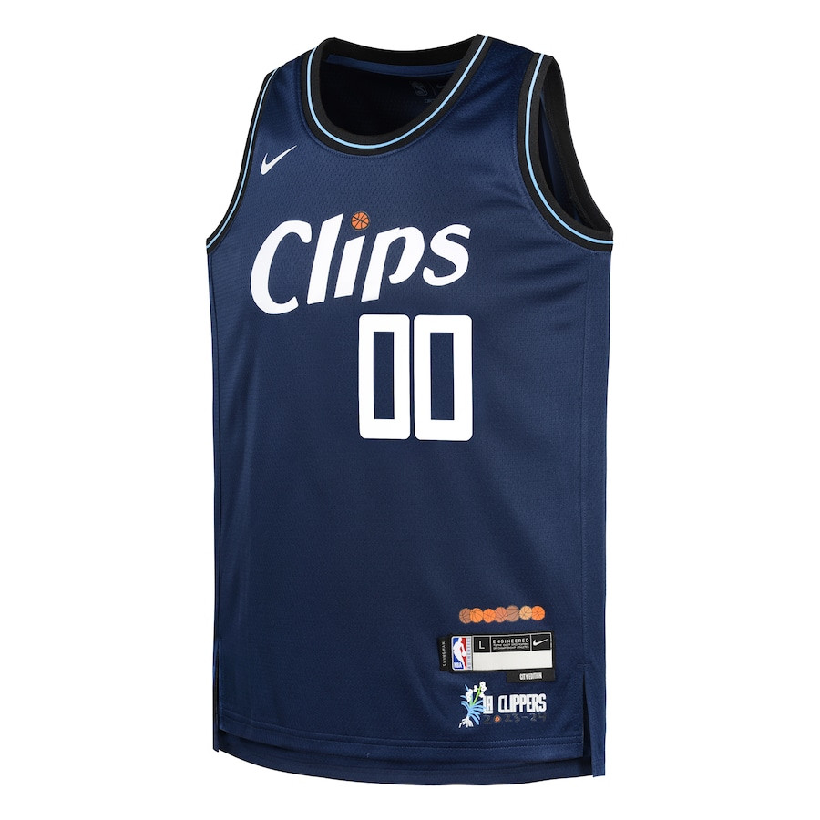 Los Angeles Clippers 2023/24 City Edition Swingman Custom Navy NBA Jersey Youth
