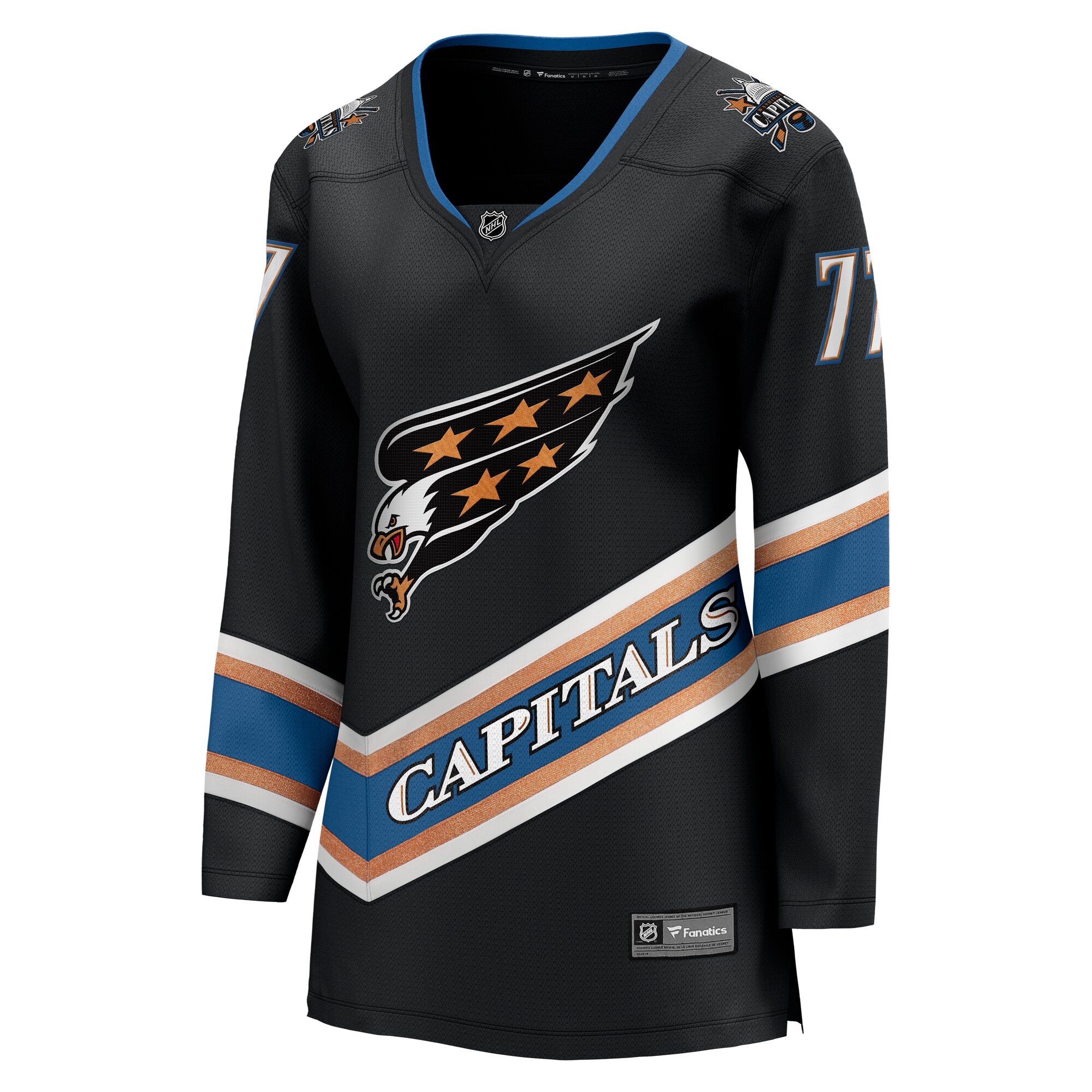 Washington Capitals TJ Oshie Black Alternate 50th Anniversary Premier Breakaway Player NHL Jersey Women's