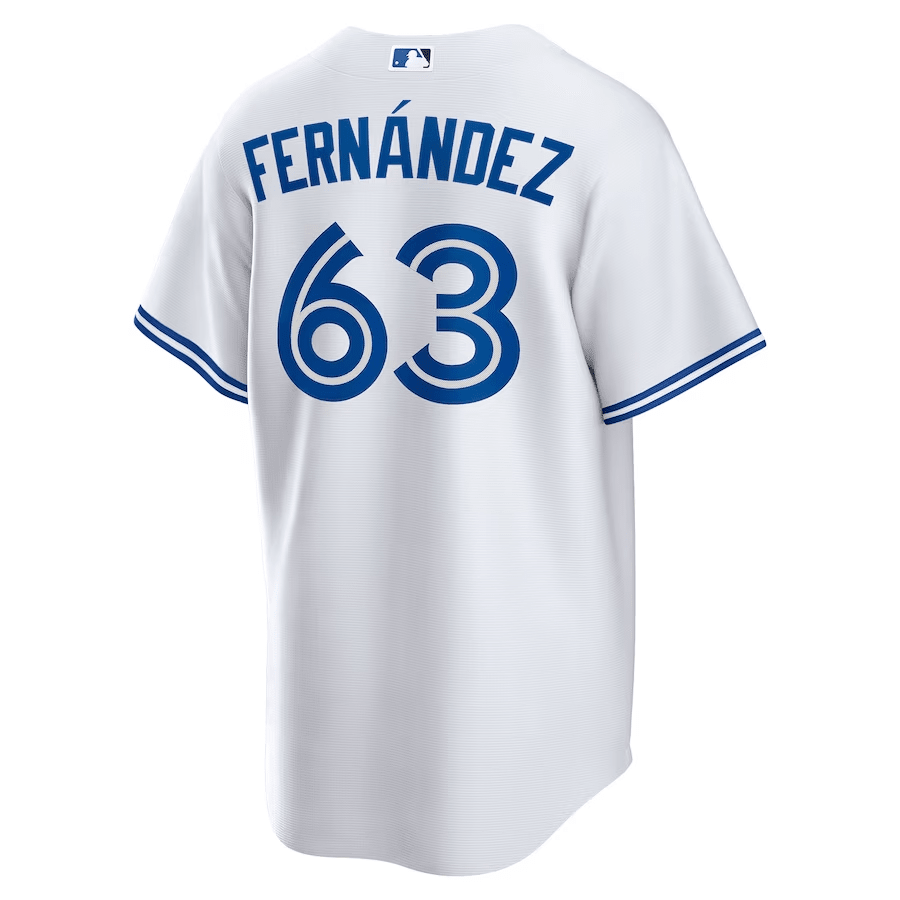 Junior Fern?ndez 63 Toronto Blue Jays Home White MLB Jersey Men's