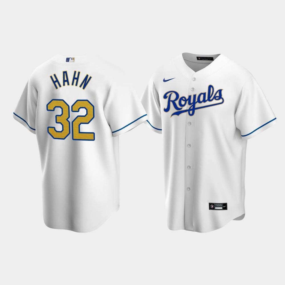 Kansas City Royals Jesse Hahn 32 White Home MLB Jersey Men's