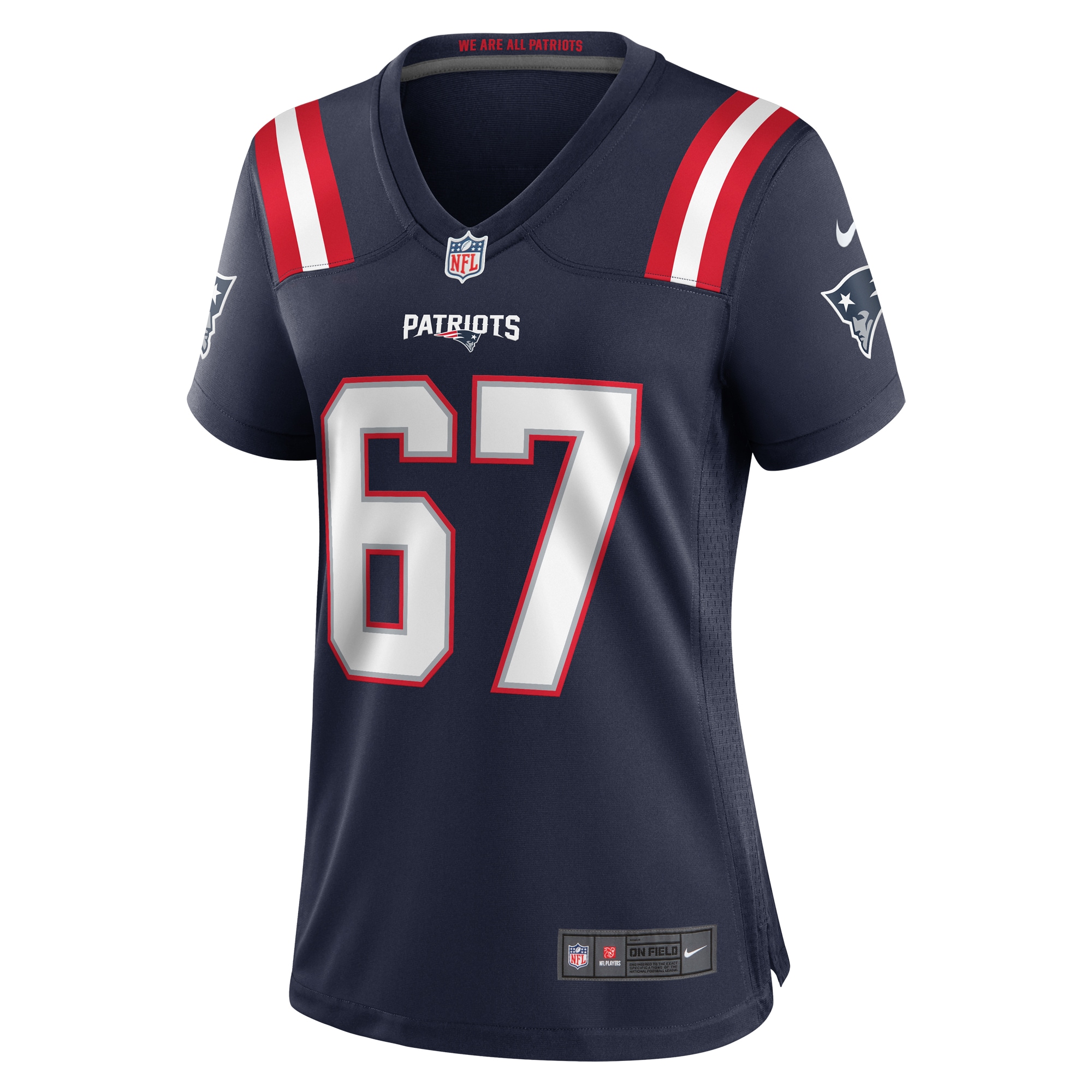 New England Patriots Hayden Howerton Navy Home Game Player NFL Jersey Women's