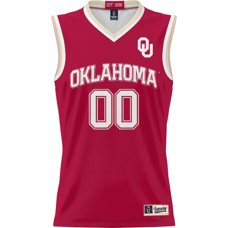 Oklahoma Sooners NIL Custom Crimson NCAA Jersey Men's