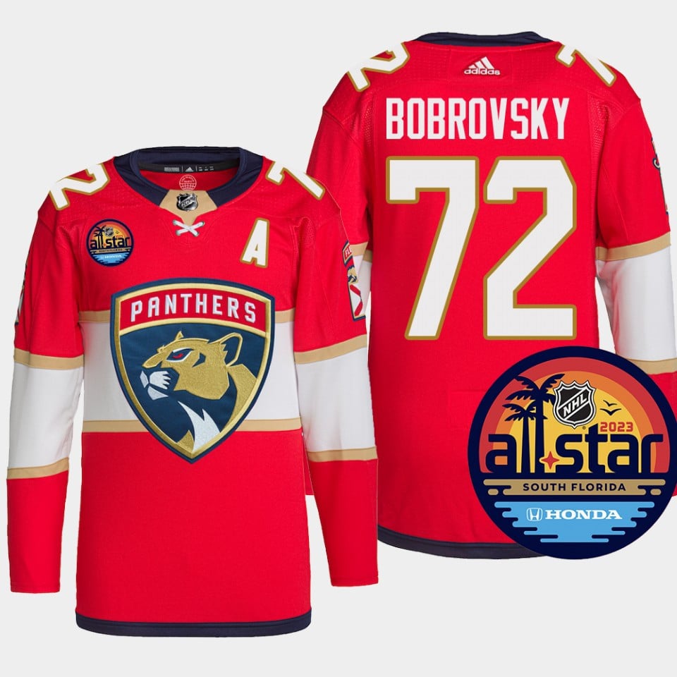 Sergei Bobrovsky 72 Florida Panthers Red 2023 All Star NHL Jersey Men's