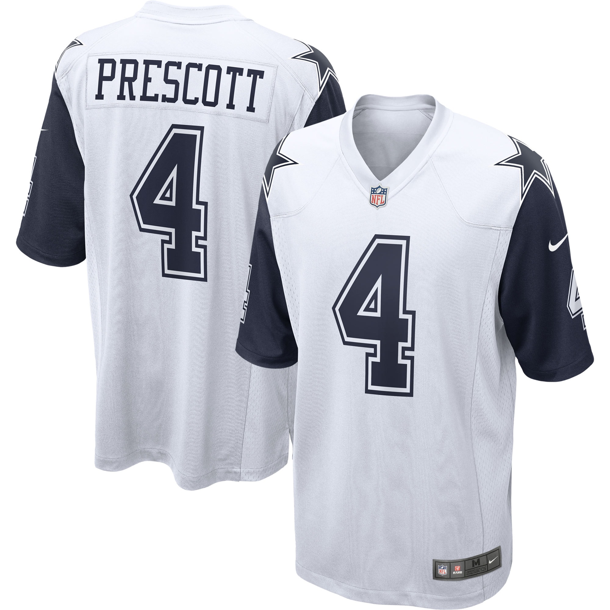 Dallas Cowboys Dak Prescott White Alternate Game NFL Jersey Men's