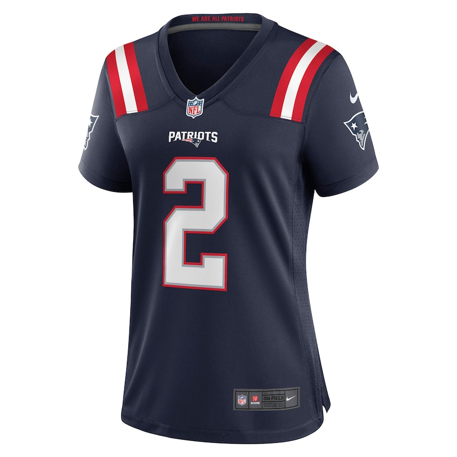 Jalen Mills 2 New England Patriots Game Navy NFL Jersey Women's