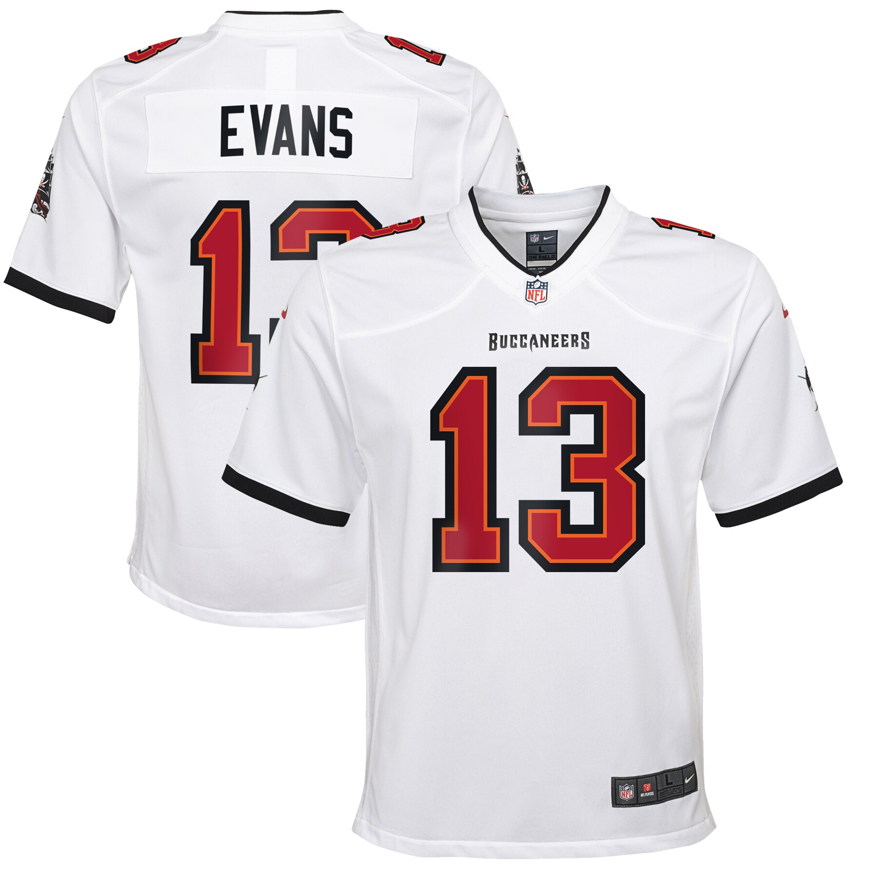 Tampa Bay Buccaneers Mike Evans White Game NFL Jersey Youth