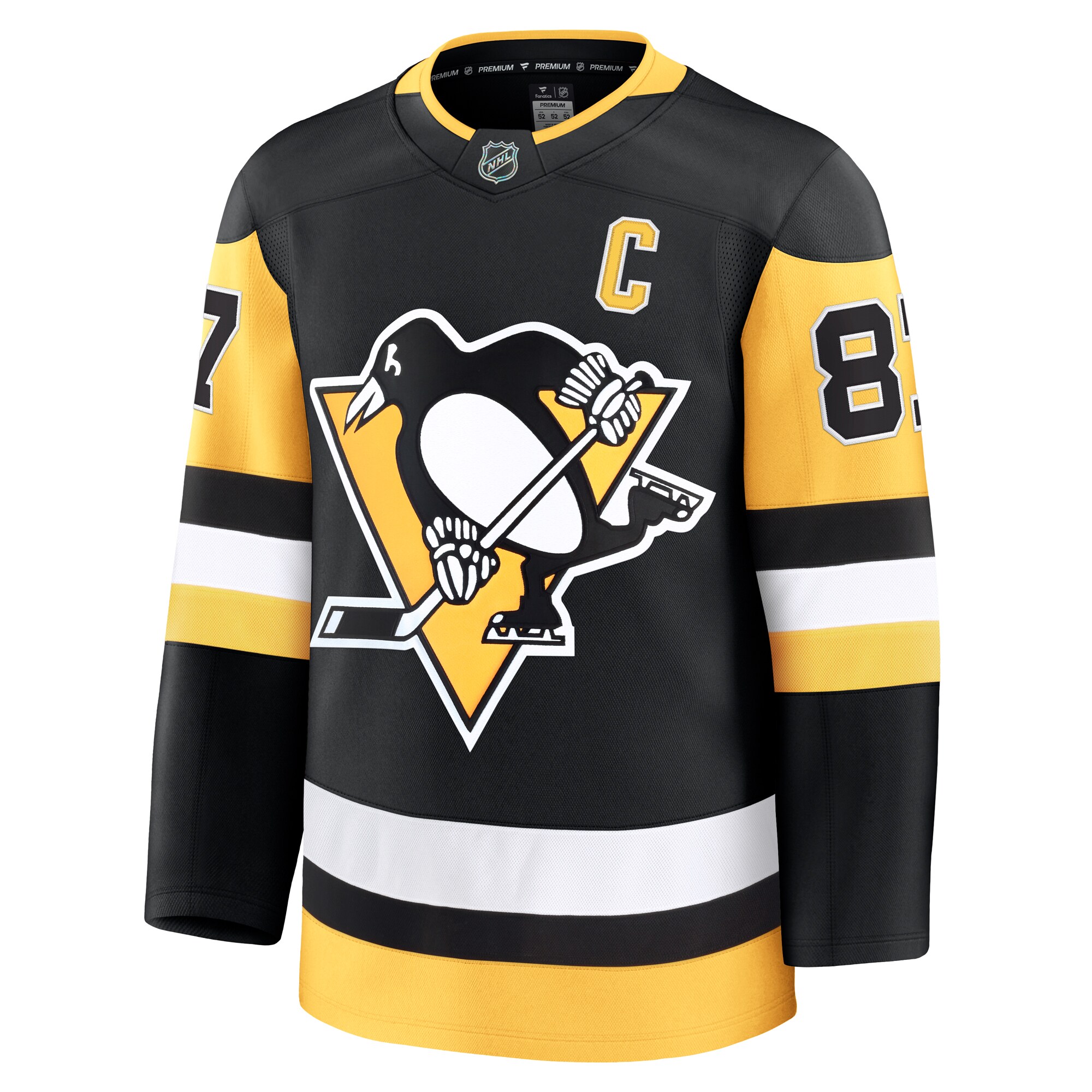 Pittsburgh Penguins Sidney Crosby Black Home Premium NHL Jersey Men's