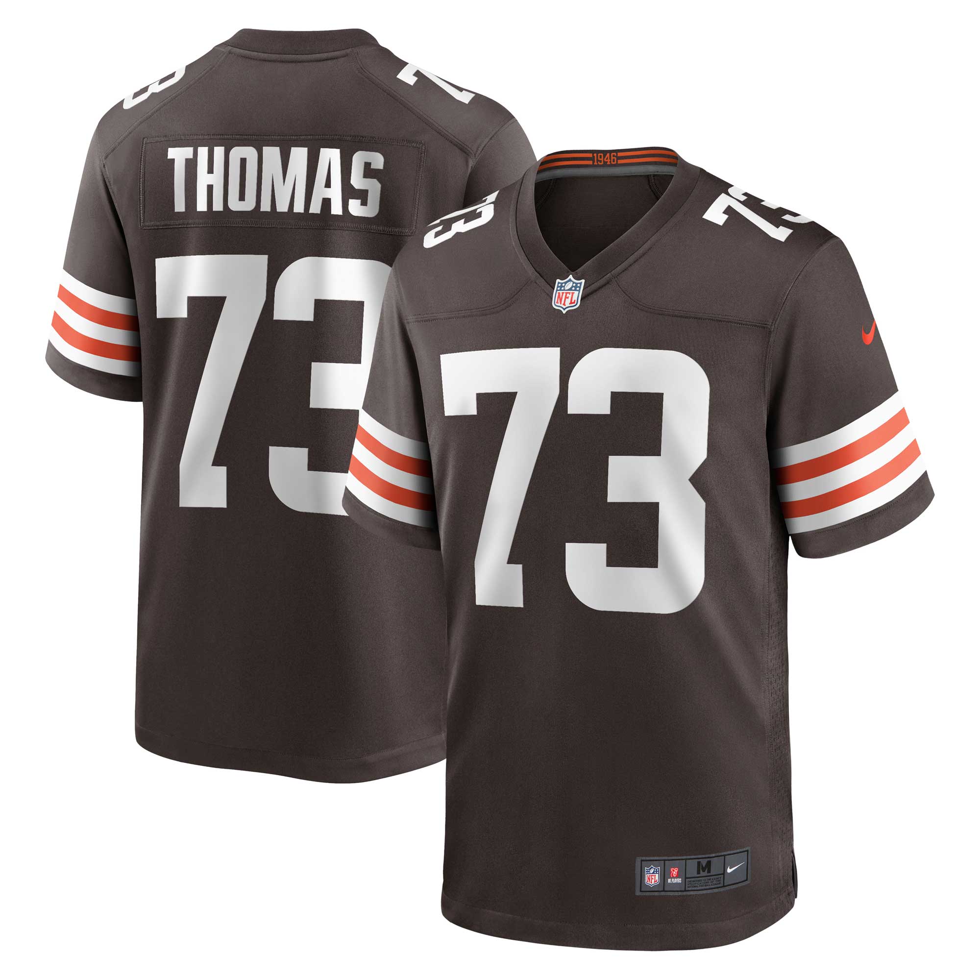 Cleveland Browns Joe Thomas Brown Retired Player Game NFL Jersey Men's